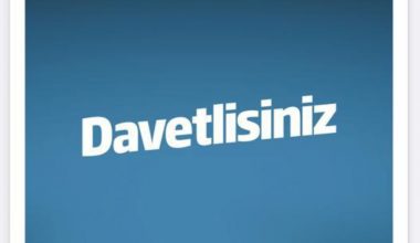 Davetlisiniz