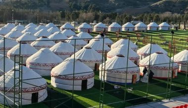 Kırgızistan Otağ Çadırı Depremzede İçin Kuruluyor