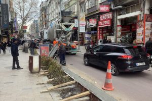 İstanbul Caddesinde İnşaat Çalışması  Nasıl Yapılıyor işte Videosu