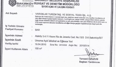 Bakırköy  Ruhsatları Dijital Sisteme Geçilmeli Ve Yılda Bir Esnaflara Plaketle Ödüllendirelim