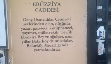 Bakırköy Caddeleri Ve Sokakları  Yol tabelası   Bu Tarzla  Yapılmalı