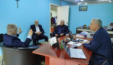 Azerbaycan Bakü’de Kenan Sağlıklı’nın Ofisinde Anlamlı Buluşma