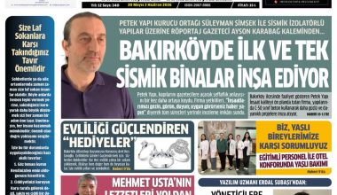 Bakırköy’den Haber Gazetesi’nin 340. Sayısında Bakın Neler Var?